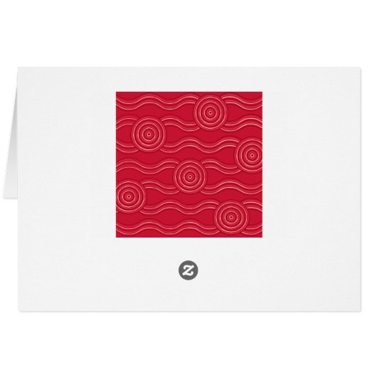 Aboriginal art waratah (Back Horizontal)