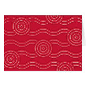Aboriginal art waratah (Front Horizontal)