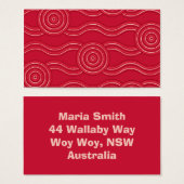Aboriginal art waratah (Front & Back)
