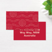 Aboriginal art waratah (Desk)