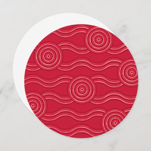 Aboriginal art waratah (Front/Back)