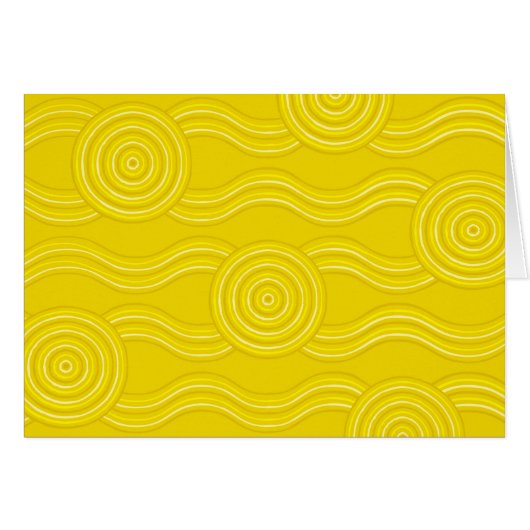 Aboriginal art wattle cards (Front Horizontal)