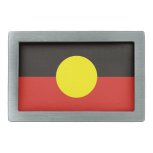 aboriginal australia country flag belt buckle
