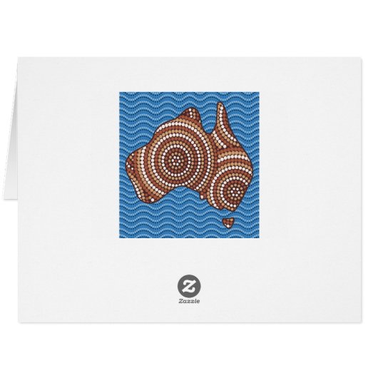 Aboriginal Australia dot painting (Back Horizontal)