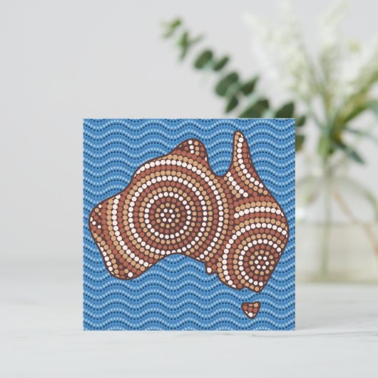 Aboriginal Australia dot painting (Standing Front)