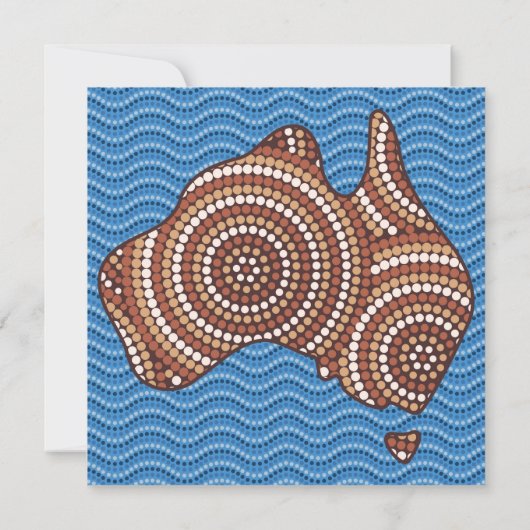 Aboriginal Australia dot painting (Back)