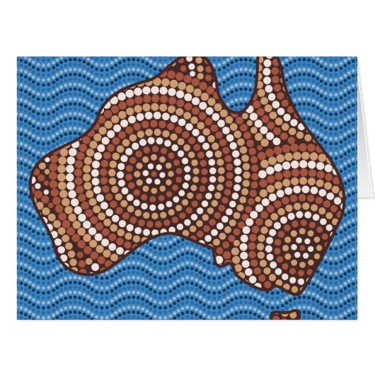 Aboriginal Australia dot painting Cards (Front Horizontal)