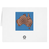 Aboriginal Australia dot painting Cards (Back Horizontal)