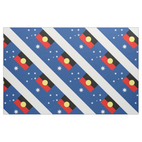 Aboriginal Australia Flag Fabric