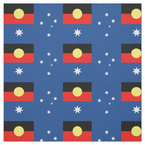 Aboriginal Australia Flag Fabric