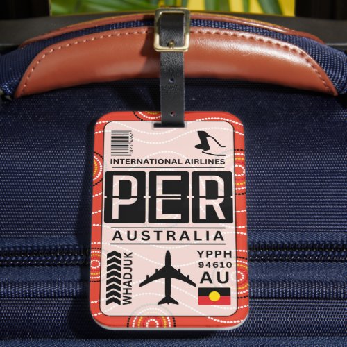 Aboriginal Australia Luggage Tag