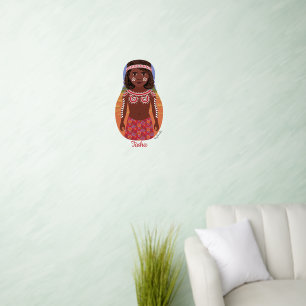Aboriginal Australian Matryoshka Wall Decal