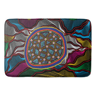 Aboriginal Design-15 Bath Mat