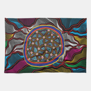 Aboriginal Design-15 Kitchen Towels