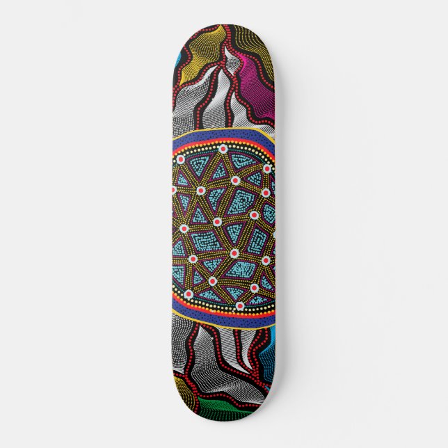 Aboriginal Design-15 Skateboard (Front)
