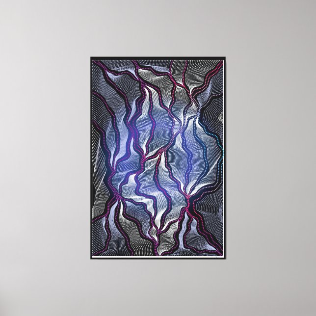 Aboriginal Design-16 Stretched Canvas Print (Front)