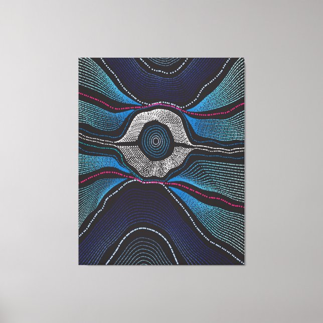 Aboriginal Design-3 Stretched Canvas Print (Front)