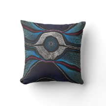 Aboriginal Design-3 Throw Pillow