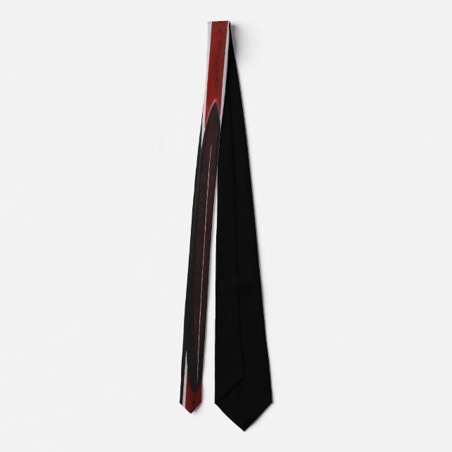 Aboriginal Design - Black Cockatoo Neck Tie (Back)