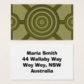 Aboriginal dot painting (Front & Back)