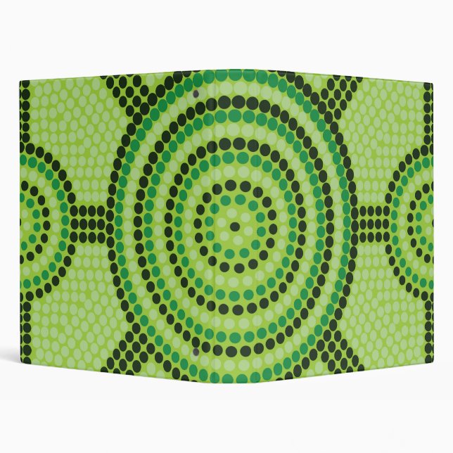 Aboriginal dot painting 3 ring binder (Background)