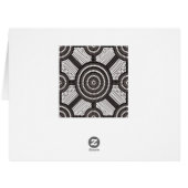 Aboriginal dot painting cards (Back Horizontal)