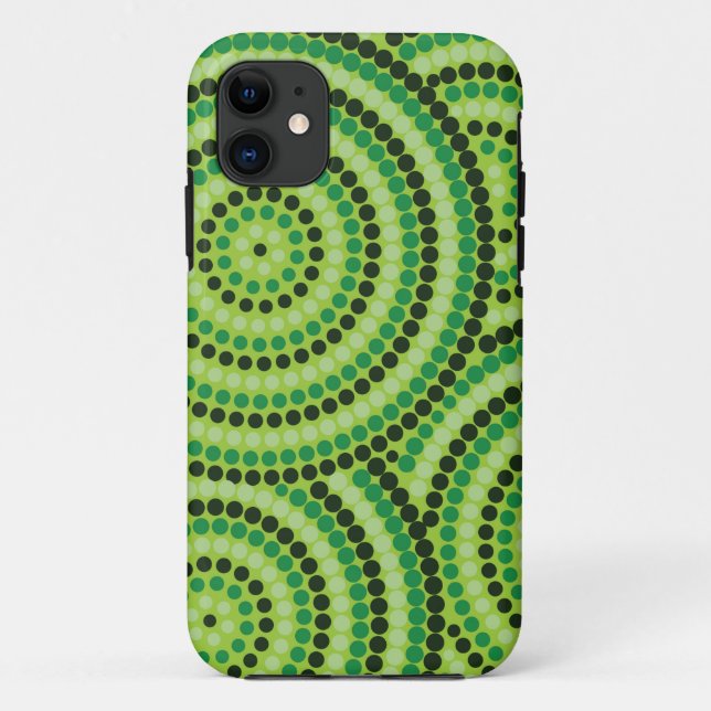 Aboriginal Dot Painting iPhone Case (Back)