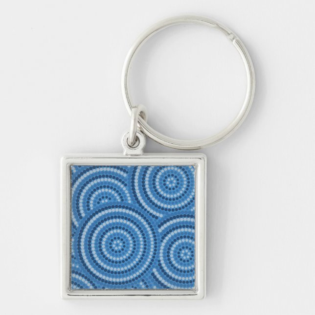 Aboriginal Dot Painting Keychain (Front)