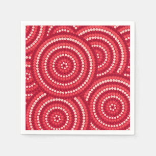 Aboriginal Dot Painting Paper Napkins