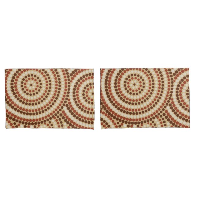 Aboriginal dot painting pillow case (Front-Set)