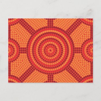 Aboriginal Dot Painting Postcard by LifeOfRileyDesign at Zazzle