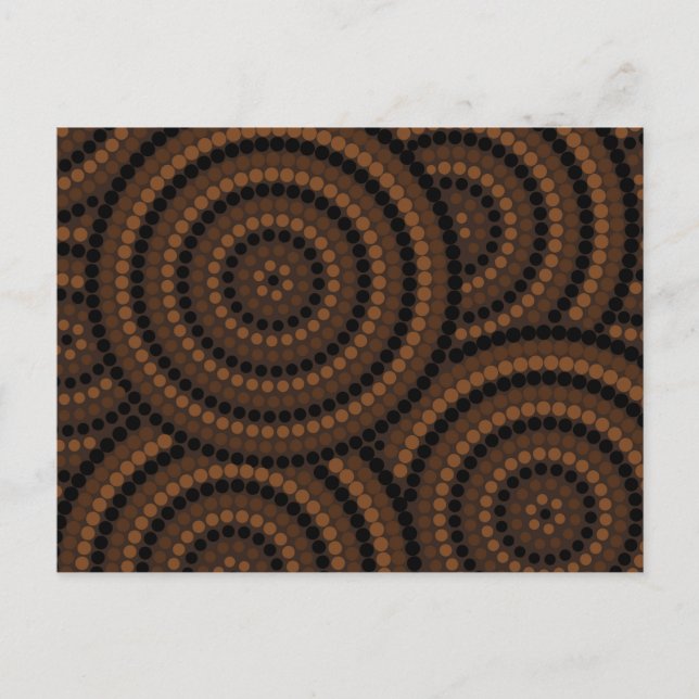 Aboriginal dot painting postcard (Front)