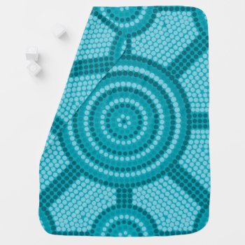 Aboriginal Dot Painting Receiving Blanket by LifeOfRileyDesign at Zazzle