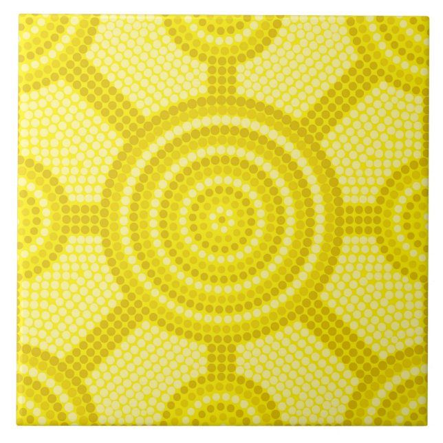 Aboriginal dot painting tile (Front)