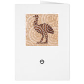 Aboriginal emu dot painting (Back)