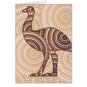 Aboriginal emu dot painting (Front)