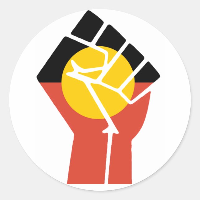 Aboriginal Fist Sticker (Front)