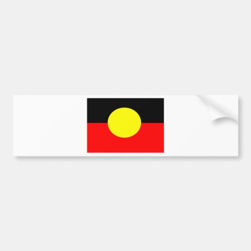 aboriginal_Flag Bumper Sticker