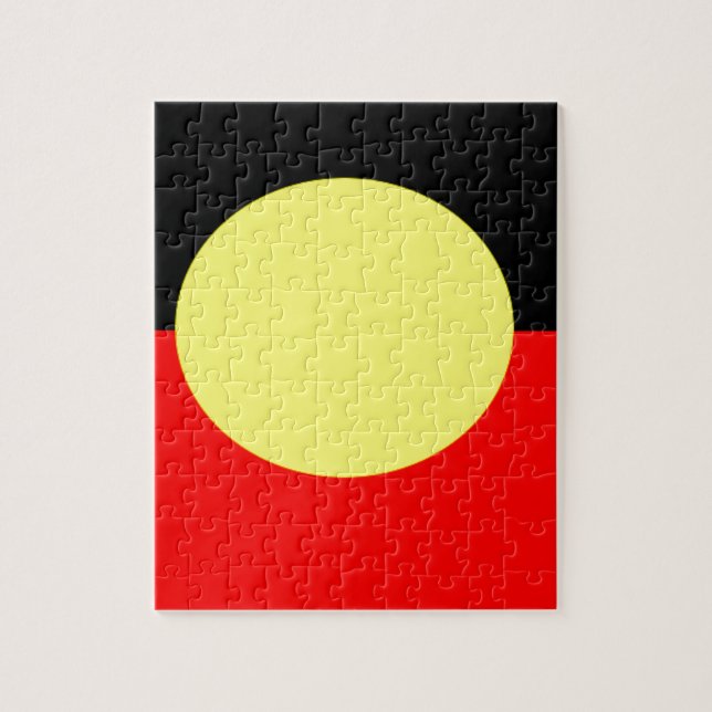 aboriginal-Flag Jigsaw Puzzle (Vertical)