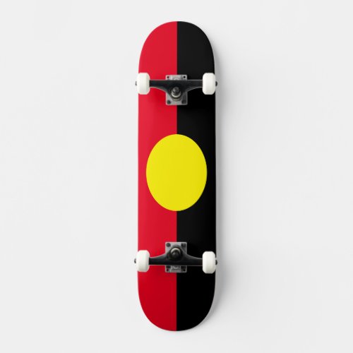 Aboriginal flag skate board
