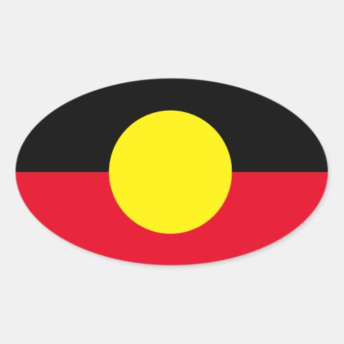 Aboriginal flag sticker