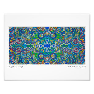 Aboriginal inspired dot designs by Gina Photo Print