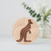 Aboriginal kangaroo dot painting (Standing Front)