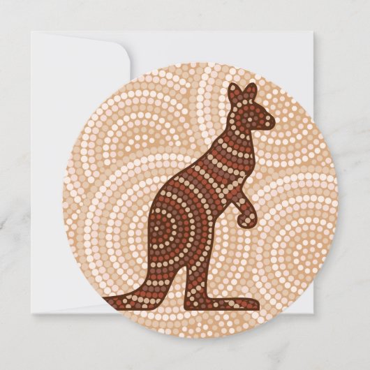 Aboriginal kangaroo dot painting (Front)