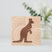 Aboriginal kangaroo dot painting (Standing Front)