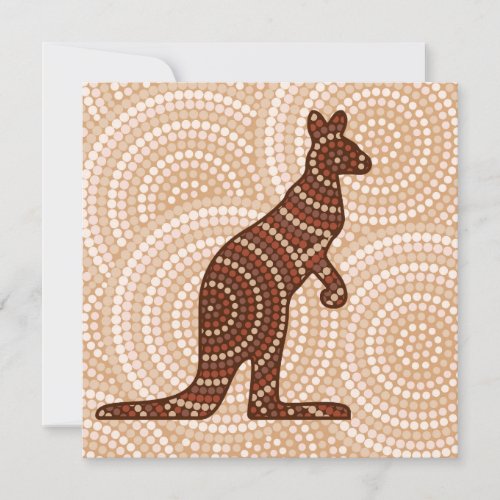 Aboriginal kangaroo dot painting