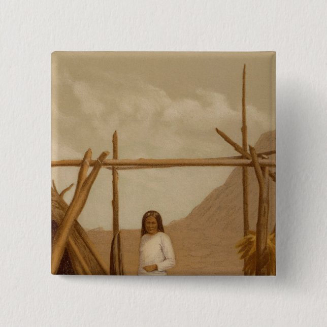 Aboriginal life, Navajo Country Button (Front)