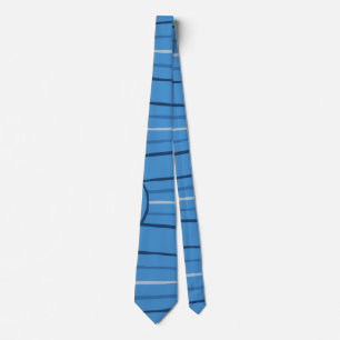 Aboriginal line and circle painting neck tie