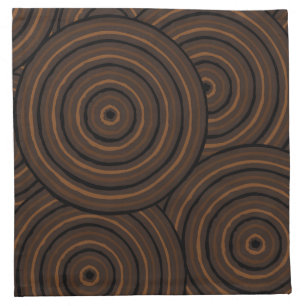 Aboriginal line painting napkin