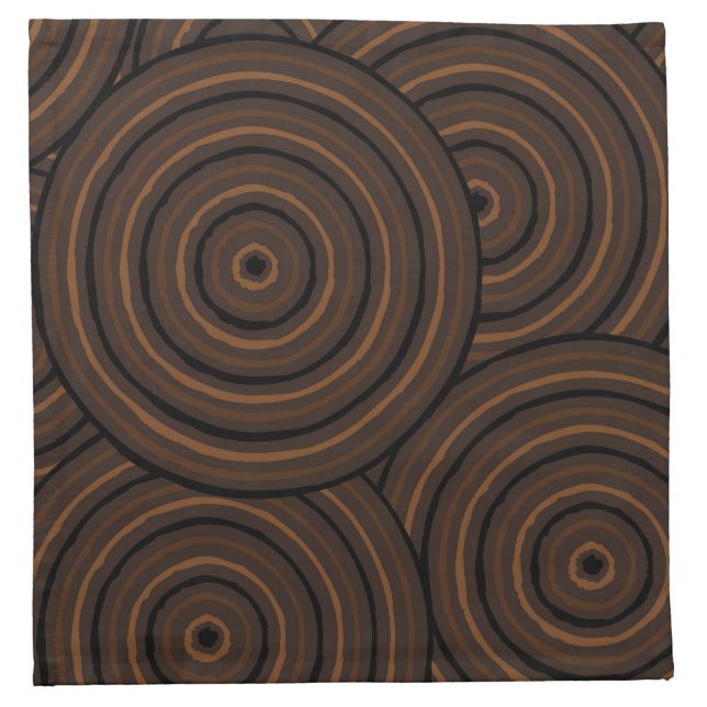 Aboriginal line painting napkin (Front)